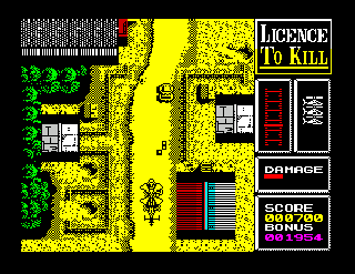 Screenshot Thumbnail / Media File 1 for Licence To Kill (1989)(Domark)(128k)[a]